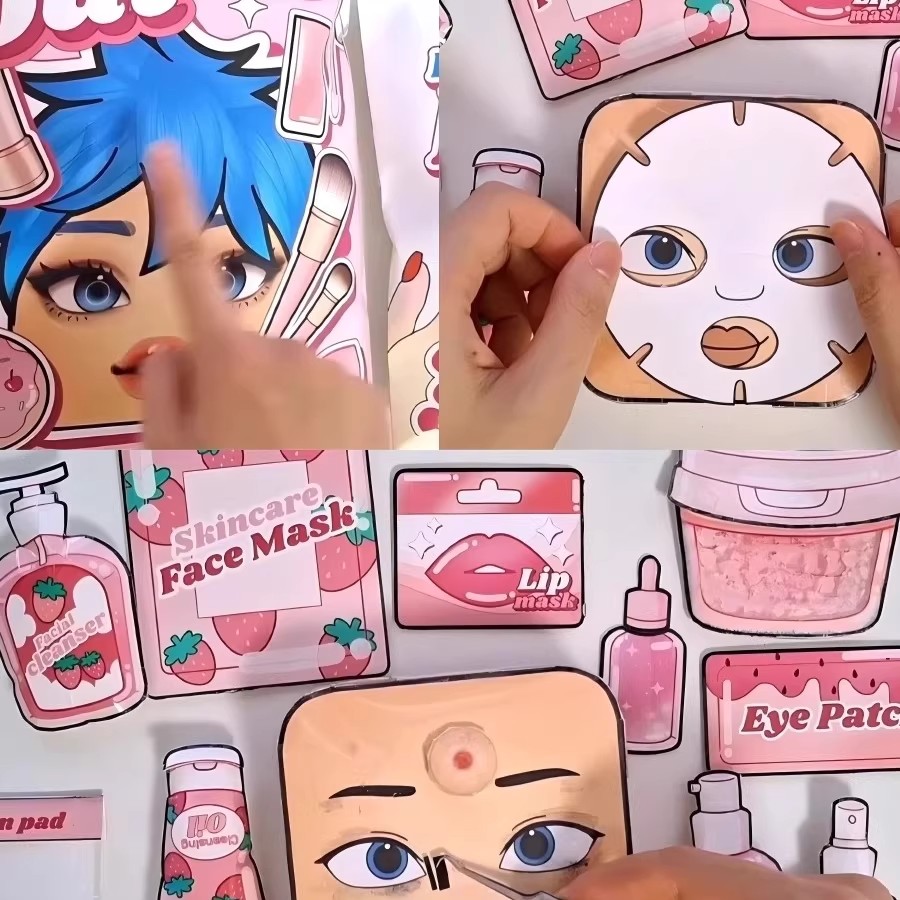 女孩美容盲袋手工diy儿童化妆玩具女孩子益智捏捏乐头脑特工队6岁 - 图3