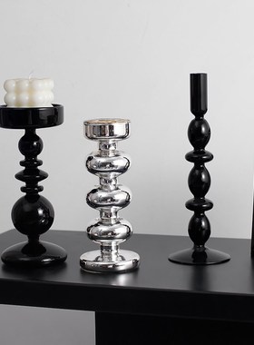 现代轻奢抽象艺术家居酒柜装饰品样板房间玄关客厅摆件高级感