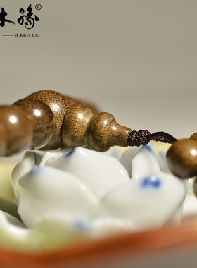 楠木缘四川金丝楠木108颗阴沉乌木手串文玩念珠佛珠手链项链男女