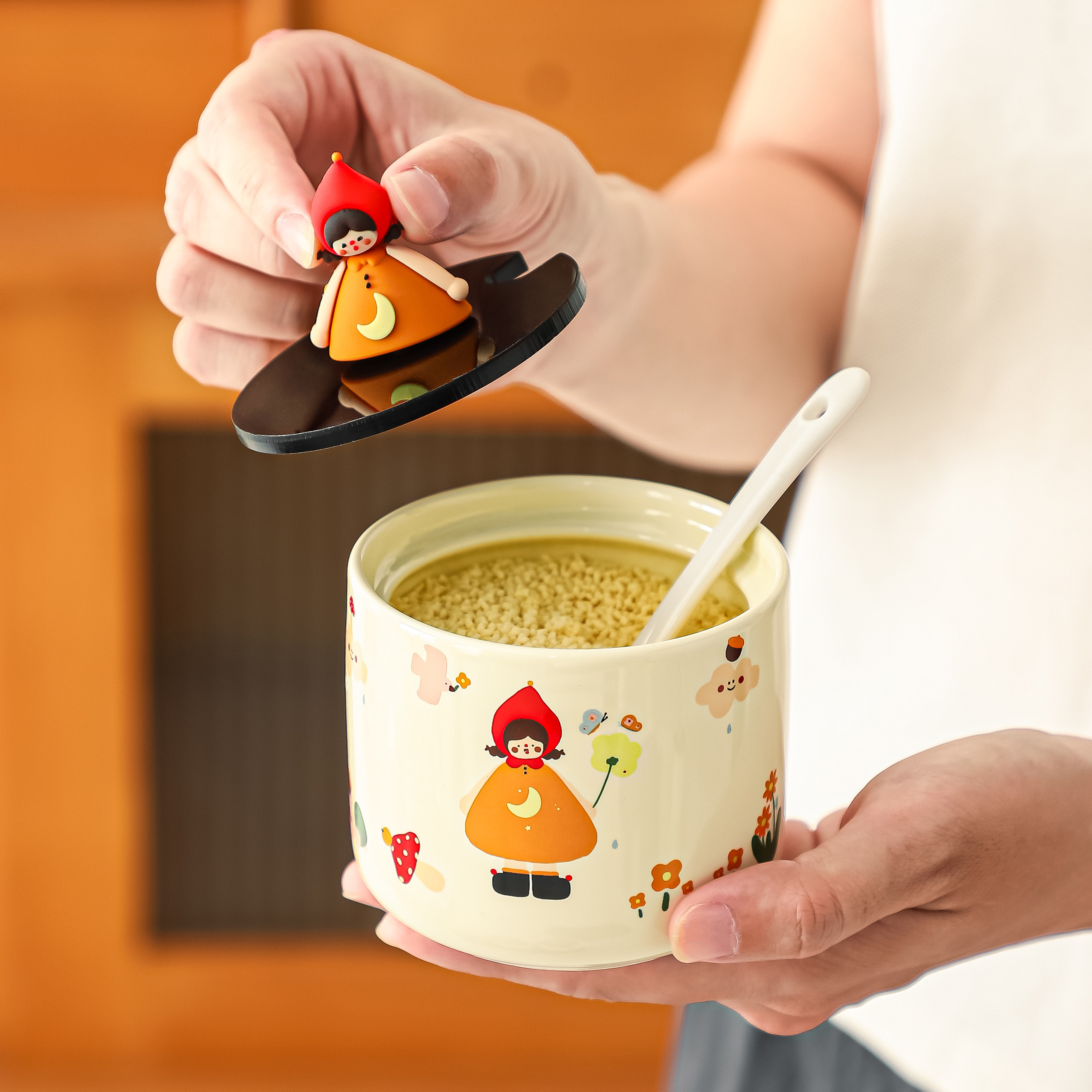 陶瓷调料罐组合套装家用厨房放盐味精糖辣椒油罐高颜值盐罐佐料罐,淘宝优惠券,粉丝福利购,淘宝优惠卷