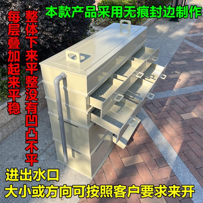 新升级抽屉式滴流盒鱼缸鱼池过滤箱干湿分离盒水循环过滤系统上滤 - 图2