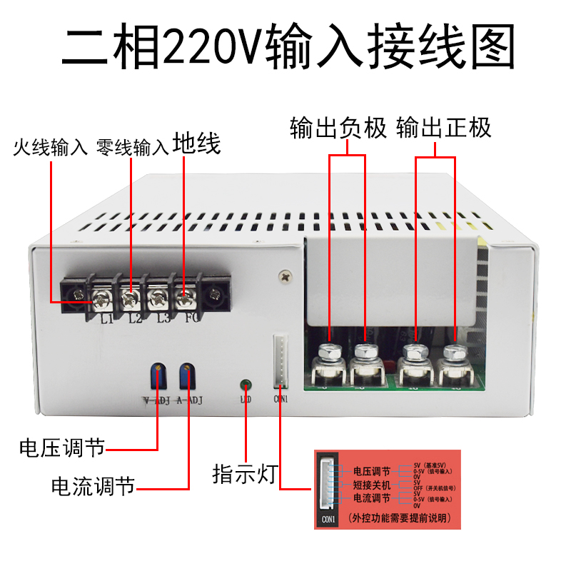 4000W大功率开关电源220V转24V变压器S-4000-24V166A36V48V60V80V-图1