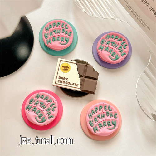 ins风超好看手机磁吸支架MagSafe个性巧克力蛋糕气囊背贴可伸缩固定桌面支撑架女时尚网红爆款强力引磁配件壳 - 图1