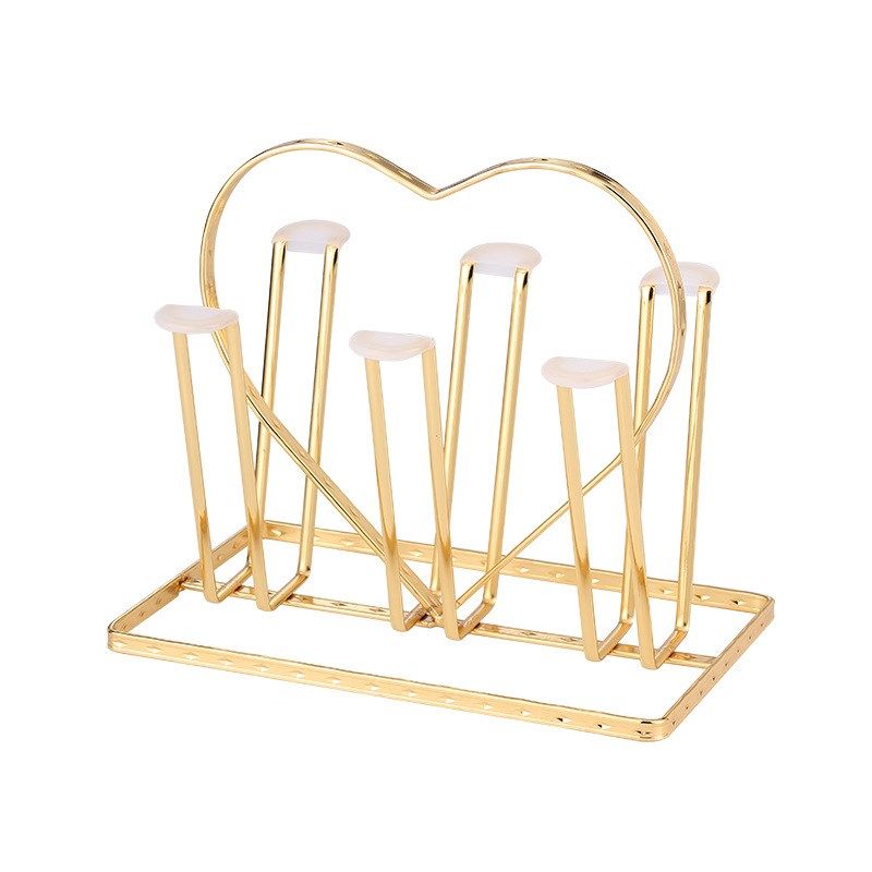 日式铁艺沥水杯架欧式创意轻奢置地水杯倒挂架厨房水具套装收纳架,淘宝优惠券,粉丝福利购,淘宝优惠卷