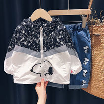 Boys jacket 2022 new Chauchai qi Spring and autumn clothes Children in childrens fall Childrens autumn foreign boys childrens clothes