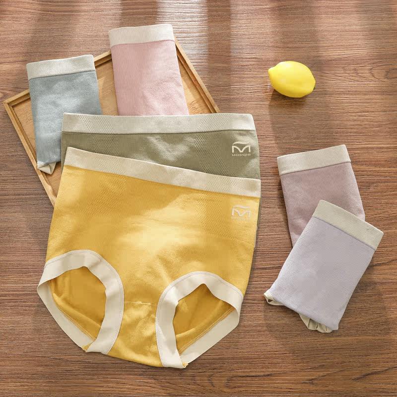 女士中高腰提臀大码 棉动态内裤