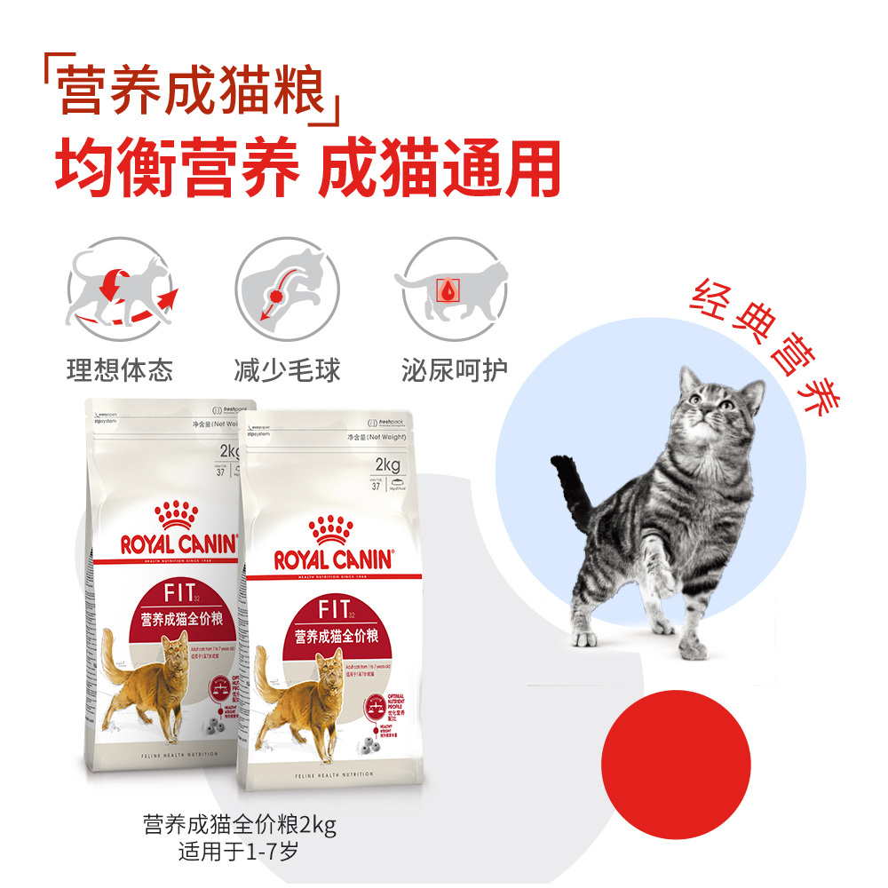 【自营】法国皇家 理想体态成猫粮2kg F32宠物食品干粮布偶 - 图1