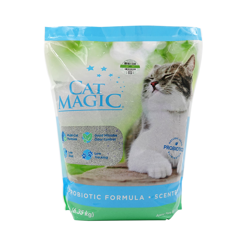 【自营】CatMagic喵洁客膨润土除臭结团猫砂无粉尘14磅*3袋-图0