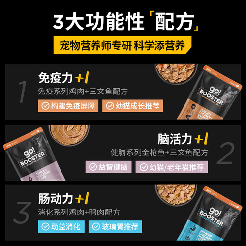 【自营】GO！SOLUTIONS功能营养强化猫湿粮餐包71g营养搭子 - 图0
