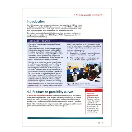 剑桥IGCSE和O级经济学学生用书IGCSE and O Level Economics Coursebook/Workbook  with Digital Access (2 Years) - 图1