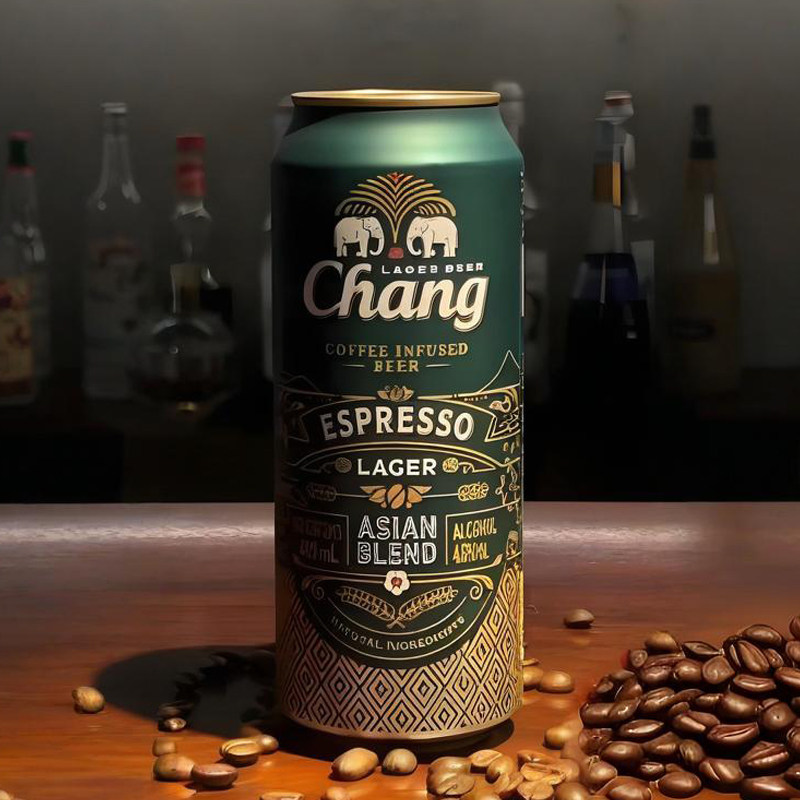泰国原装进口泰象咖啡风味啤酒Chang拉罐490ML*5听正品大象啤酒,淘宝优惠券,粉丝福利购,淘宝优惠卷