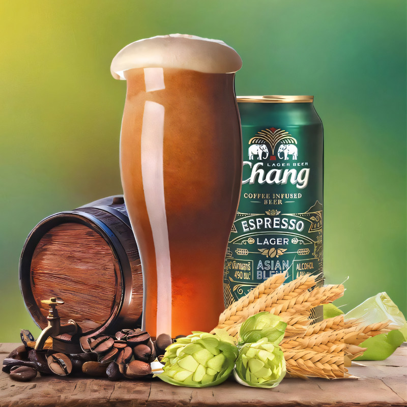 泰国原装进口泰象咖啡风味啤酒Chang拉罐490ML*5听正品大象啤酒,淘宝优惠券,粉丝福利购,淘宝优惠卷