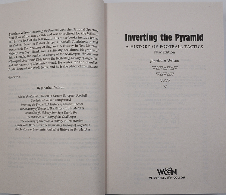 【现货】倒转金字塔 足球战术史 Inverting the Pyramid The History of Football Tactics Jonathan Wilson - 图1