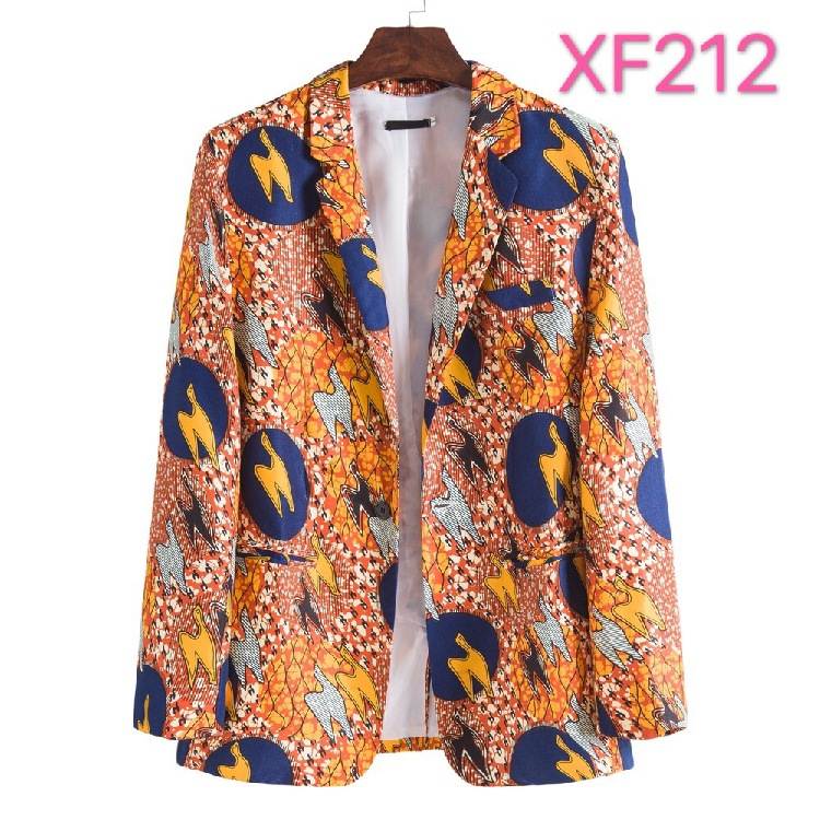 2021 Fall/Winter men's fashion slim trend lapel single suit - 图2