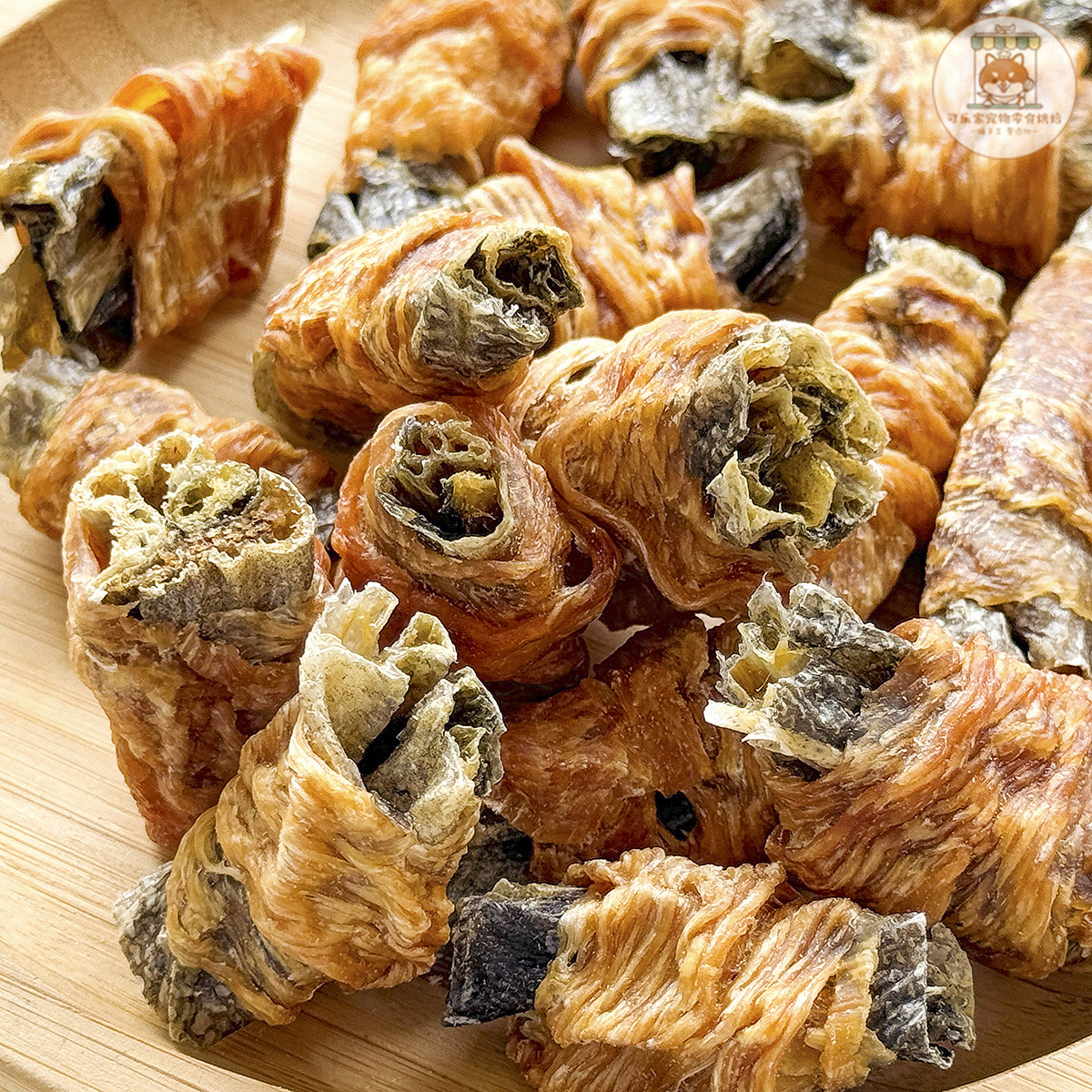 纯手工自制宠物零食鳕鱼皮鸡肉卷狗狗幼小型犬磨牙耐咬洁齿棒泰迪,淘宝优惠券,粉丝福利购,淘宝优惠卷