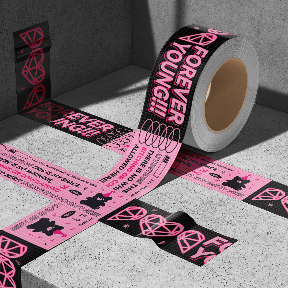 Keep Of White卷卷贴纸创意警示纸胶带行李箱电脑水杯防水装饰贴,淘宝优惠券,粉丝福利购,淘宝优惠卷