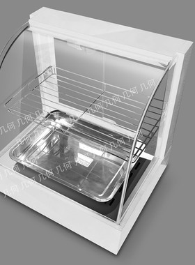 白色食品保温柜商用蛋挞小型台式