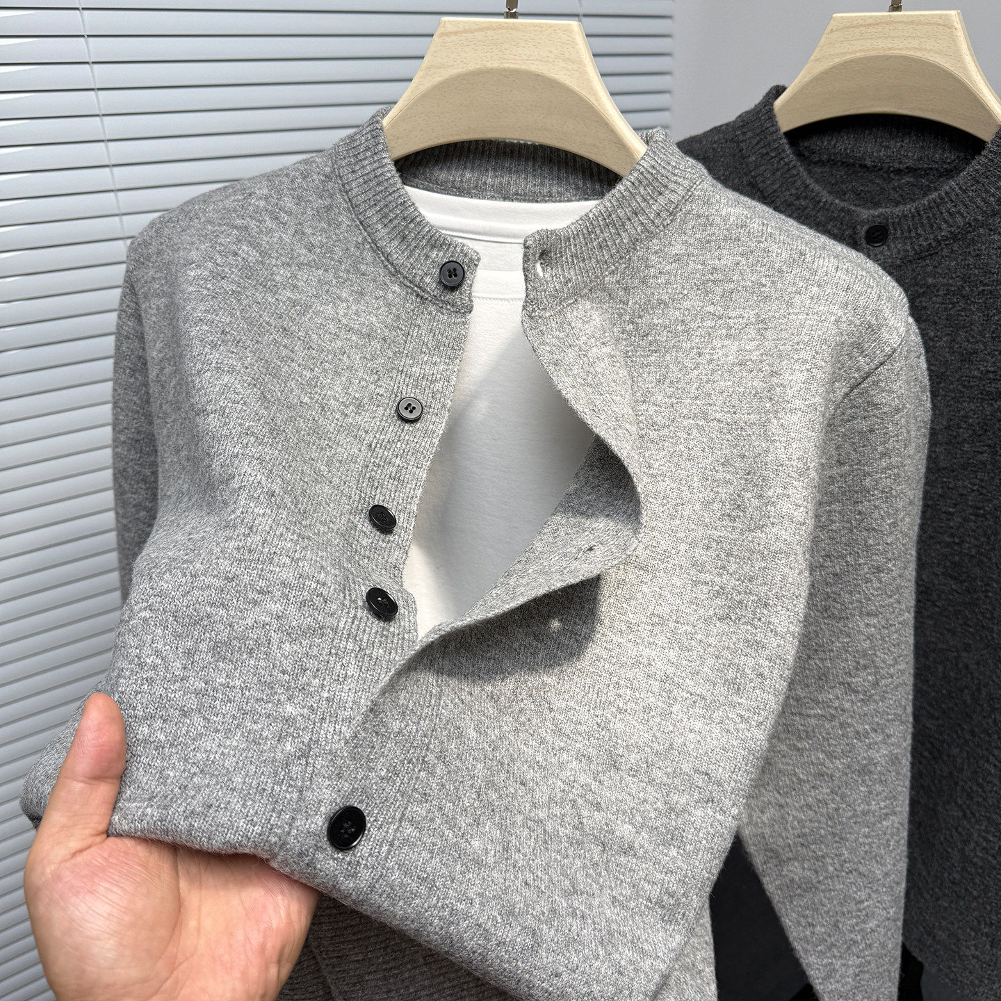 毛衣开衫男针织衫外套圆领纽扣秋季男装宽松韩版潮流休闲内搭外穿,淘宝优惠券,粉丝福利购,淘宝优惠卷