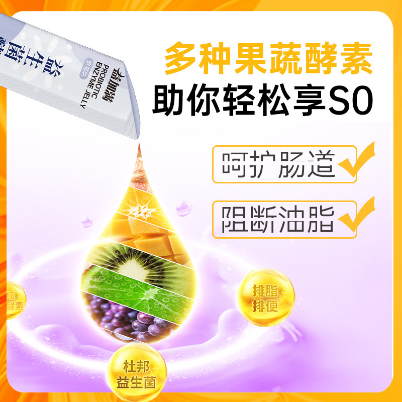 益加满酵素官网正品排益生元果冻 益加满酵素
