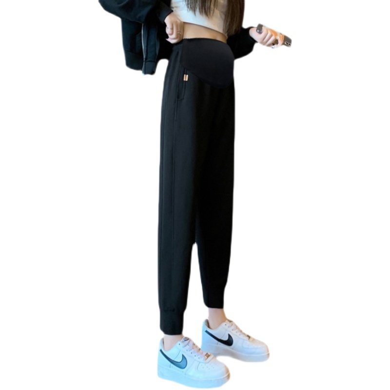 孕妇裤春秋冬外穿运动休闲哈伦宽松大码小脚加绒加厚打底长裤子装,淘宝优惠券,粉丝福利购,淘宝优惠卷
