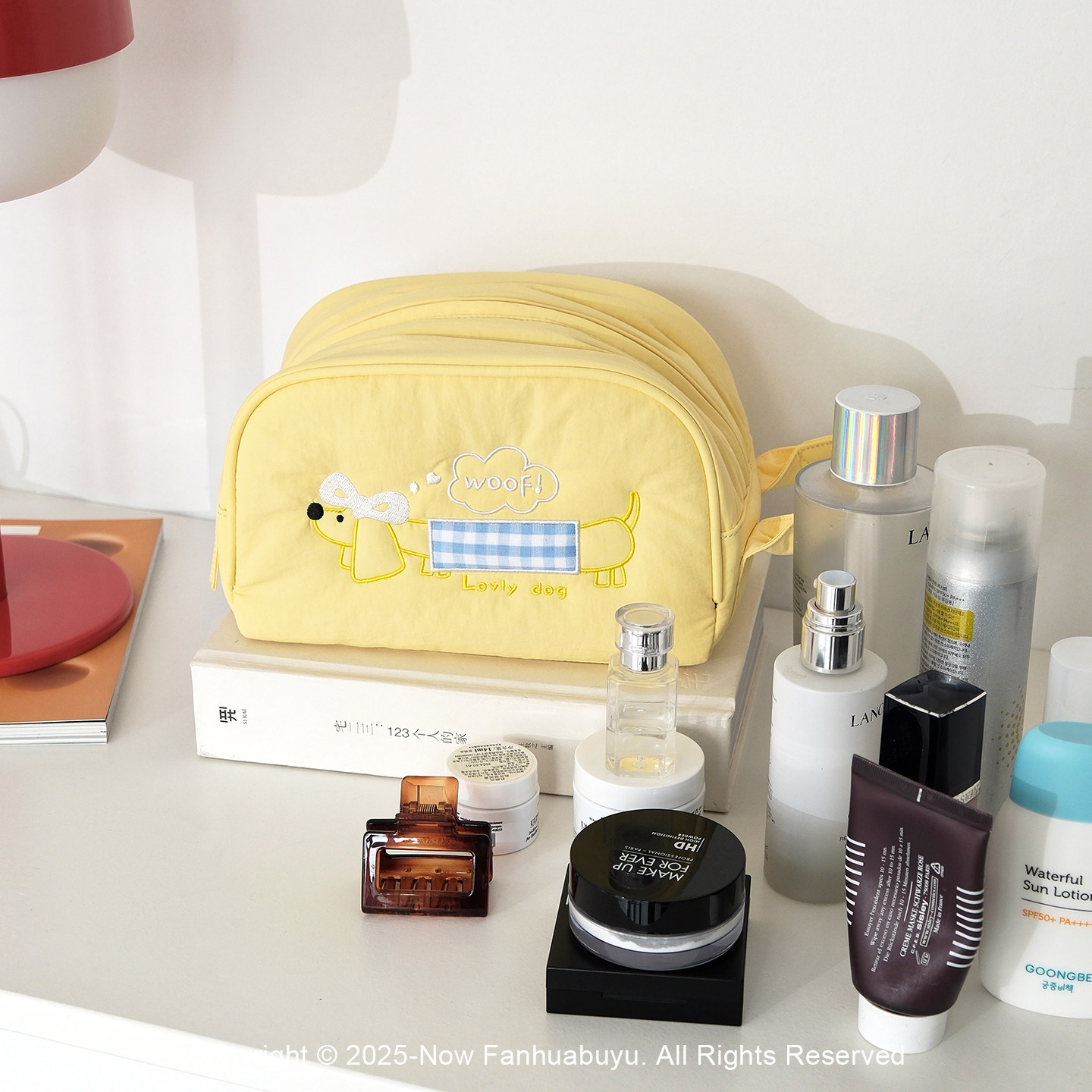 梵花不语可爱卡通手拿包防水化妆包女便携收纳包枕头包大容量笔袋,淘宝优惠券,粉丝福利购,淘宝优惠卷