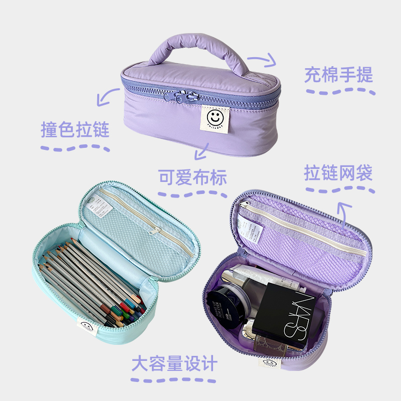 梵花不语时尚化妆包可爱拎包化妆品收纳包旅行洗漱包双拉链手拿包,淘宝优惠券,粉丝福利购,淘宝优惠卷