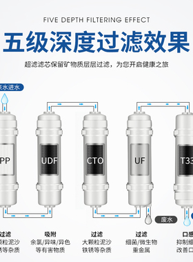 家用净水器滤芯五级通用超滤机