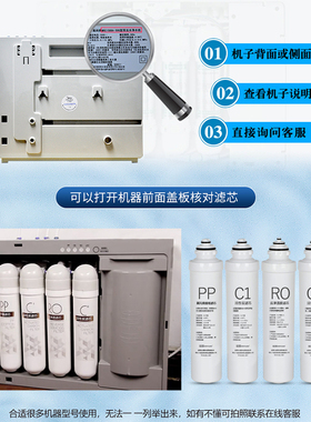 芯园滤芯适用美的净水器F1滤芯MRO203-4 202A 1595A 702A耗材
