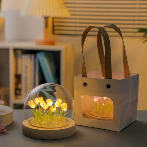 Tulip Night Light Diy Ручной море Подарок на день рождения, девочка, лучшая подруга, посылает девушку для девочки учитель старший чувства
