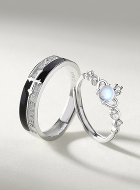 AKAK月光骑士925纯银一对简约