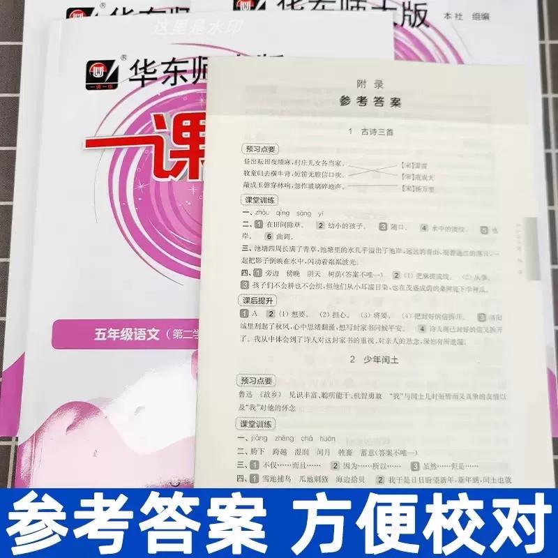 华东师大版一课一练沪教版增强版一年级下册华师大一三四五六年级上册语文部编七八下册九物理化学数学英语上海中小学专项同步教材-图2