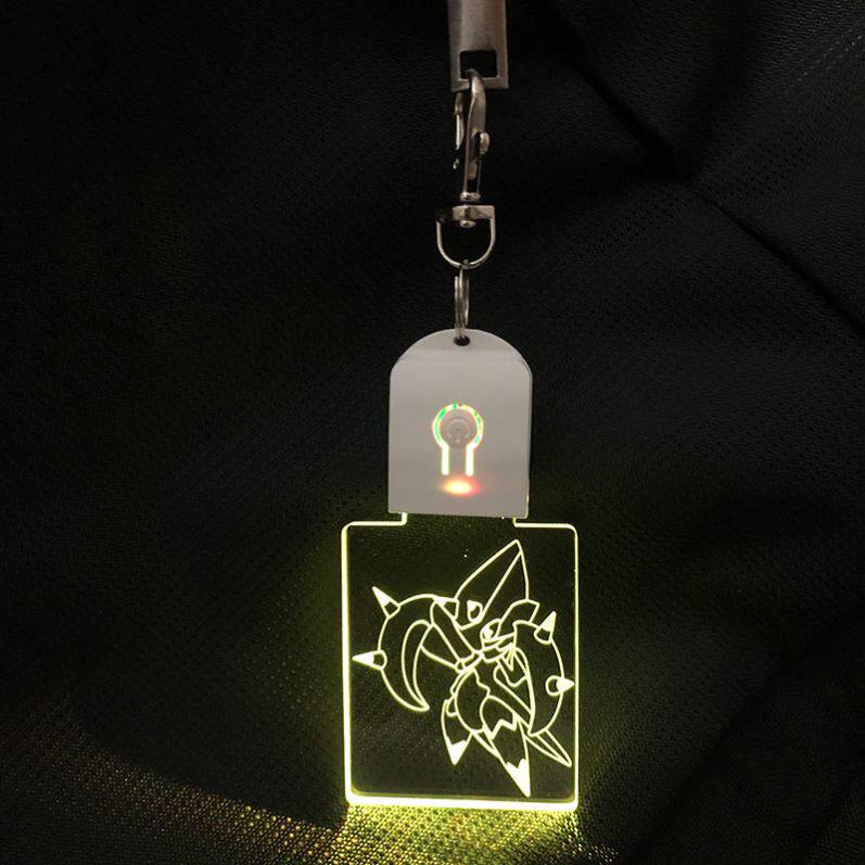 蛋仔派对艾比贝雷塔手办亚克力发光钥匙扣高颜值书包小挂饰挂件