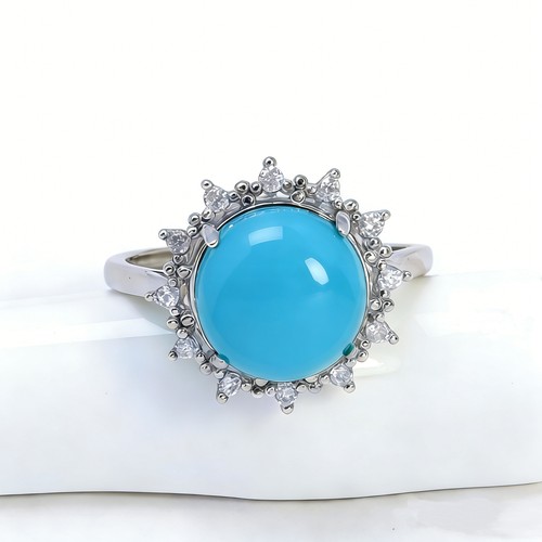 珍珠戒托S925纯银蜜蜡戒指空托女 8-9-10-11-12-13-14-15圆珠圆形 - 图3