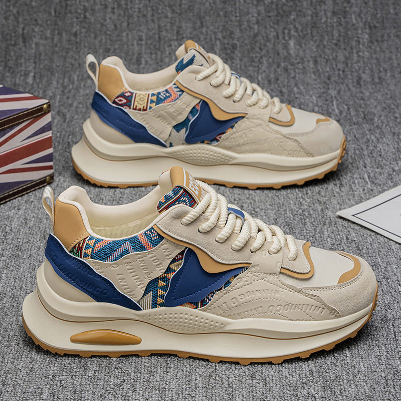 男鞋春季新款厚底增高老爹鞋防滑耐磨运动板鞋子男款时尚休闲潮鞋,淘宝优惠券,粉丝福利购,淘宝优惠卷