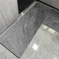 Kitchen Ground Mat Non-slip Anti-Oil Erasable cleaning carpets Dirty Nordic Wind Marble Tattoo Mat cushion absorbent