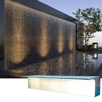 Flowing Water Wall Waterfall Water Outlet Courtyard Water View Wall Decoration Construction water wall Stainless Steel Flow Sink