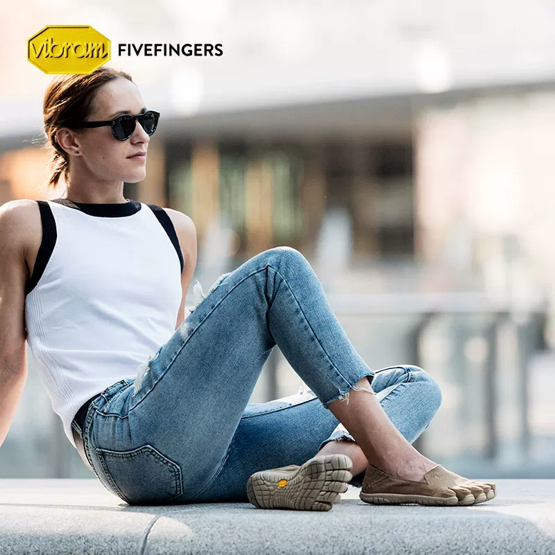 Vibram five-toed shoes for women, five-toed shoes for flat feet, slip-on slip-ons, fashionable lightweight sports and casual shoes for women
