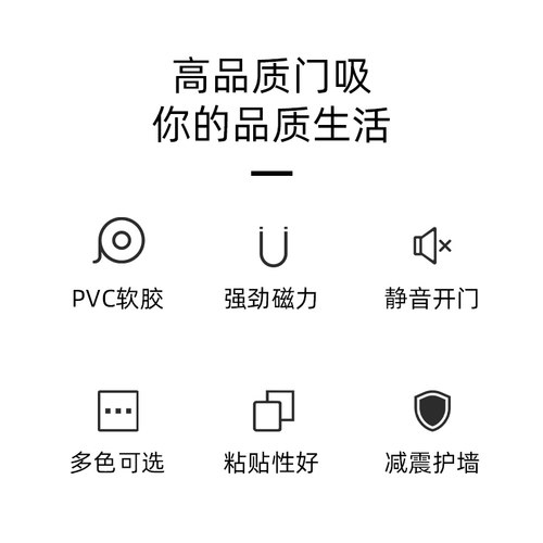 阻门器家用浴室卫生间门吸门堵卡通可爱抵门顶门器防风固定卡门塞 - 图1