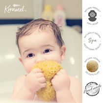 KRRAMEL Greek natural sponge baby baby bath sponge children soak in shower wash face sponge bath ball