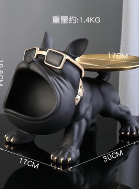 门口托盘装饰品收纳摆件客厅狗进置物钥匙鞋柜放轻奢玄关高档入户