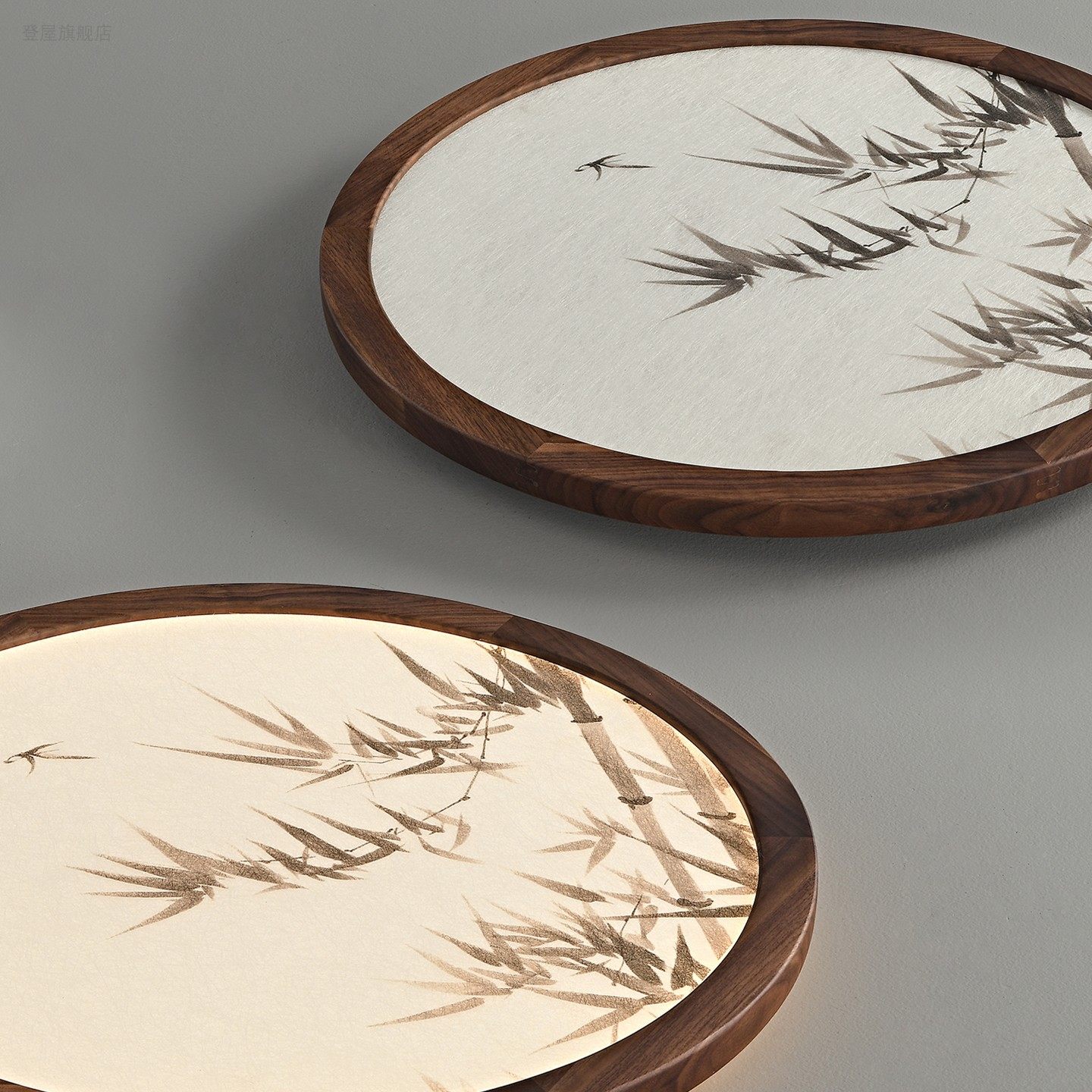 超薄宋代美学卧室吸顶灯新中式护眼全光谱房间书房高级感复古主灯 - 图1