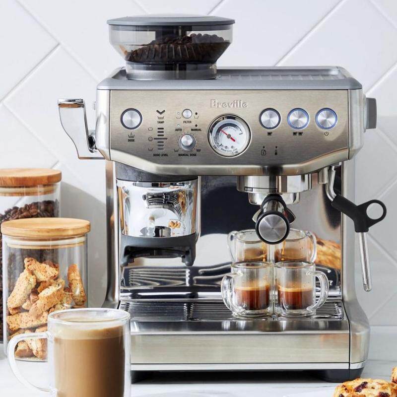现货铂富/ breville bes876海盐白 铂富吉颖咖啡机