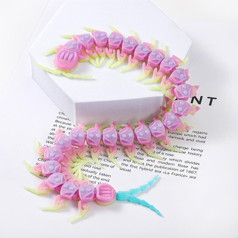 3D printing mechanical centipede joints, movable children's toys, gift ornaments, decorative models, gifts, fish tank landscaping
