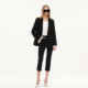 VeraWang Thin Acetate Women's Blazer ສີດໍາ
