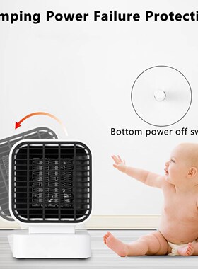 500W 3 Second Fast Electric Heater Fan Mini Portable Heater