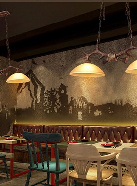 Horn deer antler chandelier Lighting Bar Dining room Kitchen