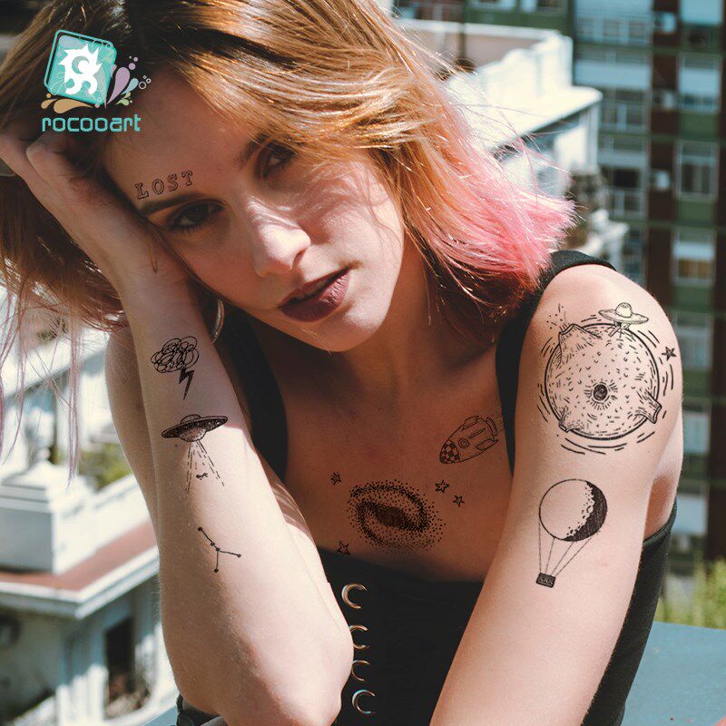 Hot Sale Malone Bull Head Face Tattoo Sticker Neck Hand Bac_虎窝淘