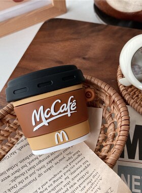 Creativity 3D Mccafe Cup Headset Silicone Case for Apple Ai