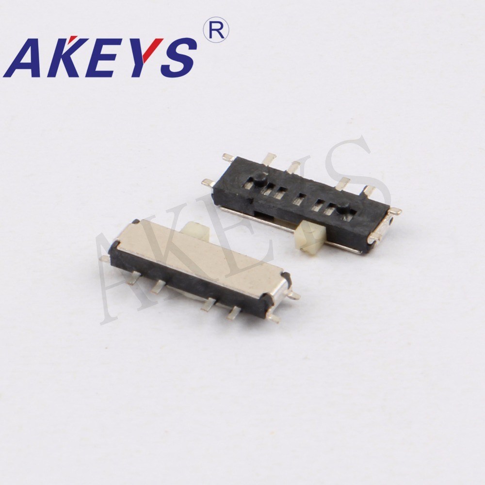 10PCS MSK 13C01 MINI slide switch 1P3T SMT SMD 8 pin mini t-图1