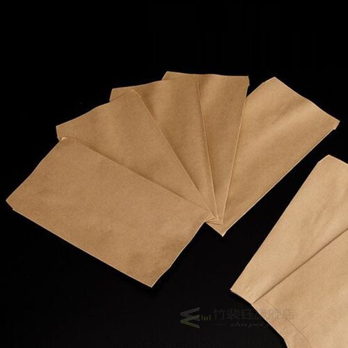 6x10cm cookie bags 100pc Kraft Paper bag mini Envelope Gift - 图0